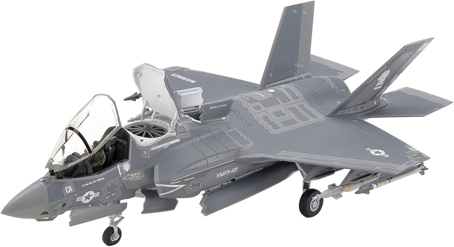 TAMIYA 60791-000 F-35B Lightning II, Model Making, Crafts, Hobby, Adhesive, Plastic Kit, Gray