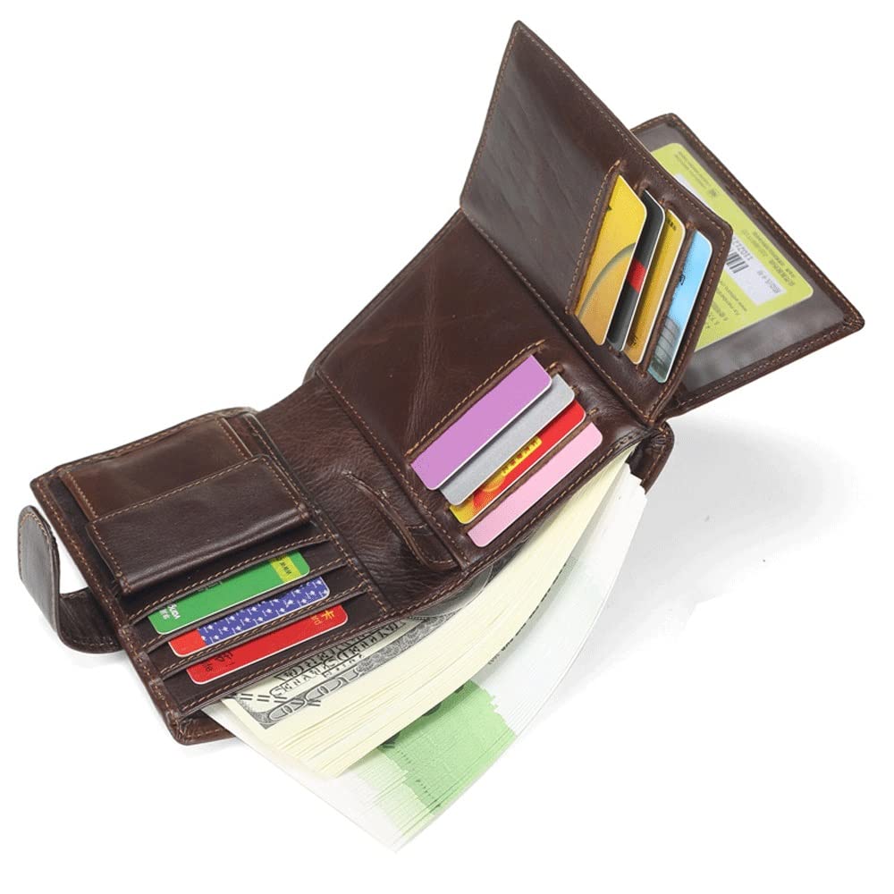 Amazon.com: XIXIDIAN Men's Wallet Men Genuine Leather Multi-Card