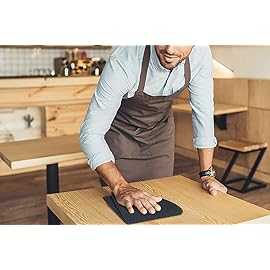 Softolle Bar Mop Towels, Pack of 12-16x19 Inches - 100% Cotton Super Absorbent Towels, Multi-Purpose for Home and Bar Cleaning (Grey)