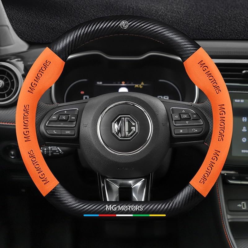 YSOCKS Funda para Volante de Coche, para MG ZS 2017-2022 Protector de Volante Cubierta de Volante de Seguridad Duradera y Transpirable, E