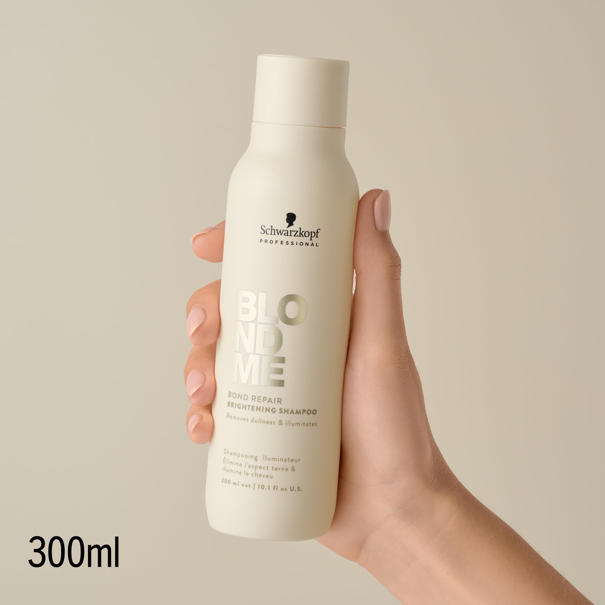 Schwarzkopf Professional BLONDME Bond Repair Brightening Shampoo - Shampoo Illuminante Riparatore - Olio di Mandorla e Tè Bianco 300ml