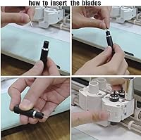 Vista 5 de 30 cuchillas de corte profundo, cuchillas de repuesto compatibles con Explore 4/3/Air One/Air/Air 2/Maker/Maker 4/3/2 máquinas de corte