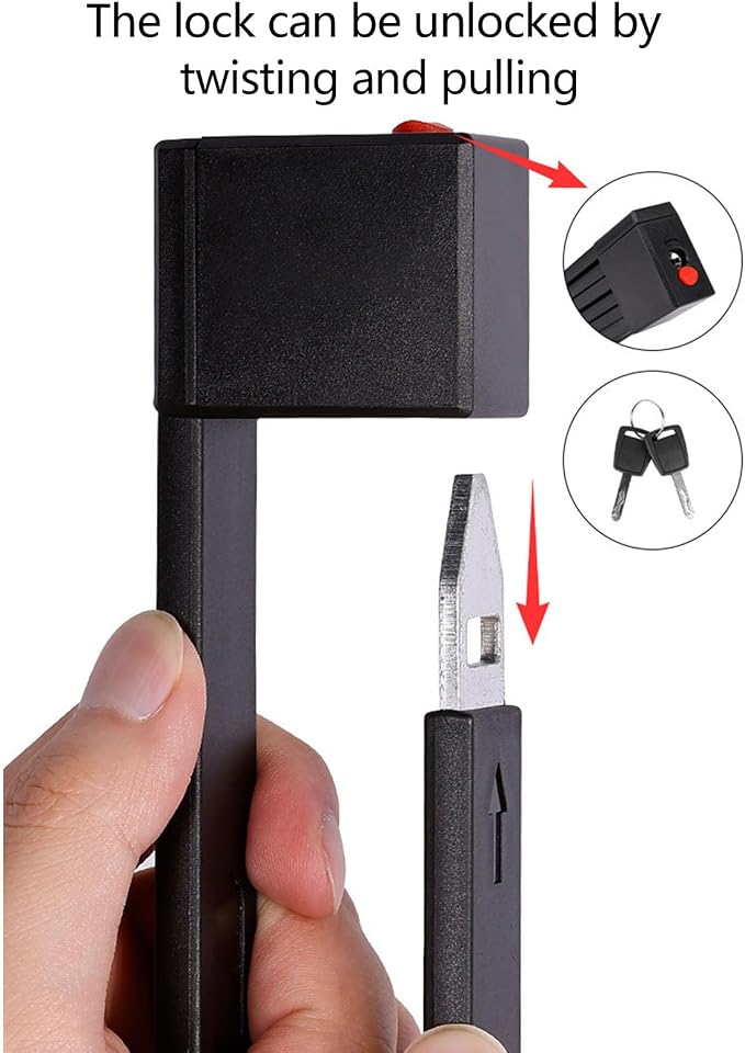 Candado plegable para bicicleta con aleación reforzada miniatura 7