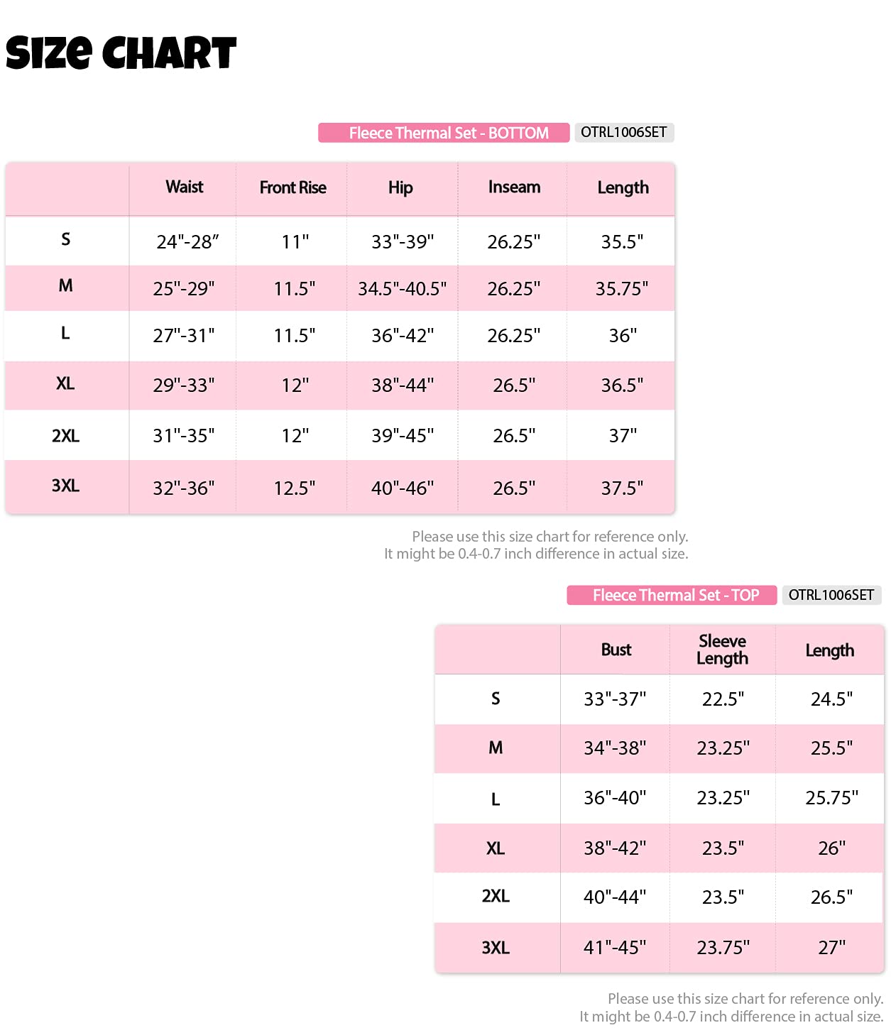 Juego de ropa interior térmica para mujer, de Always - Negro - Small