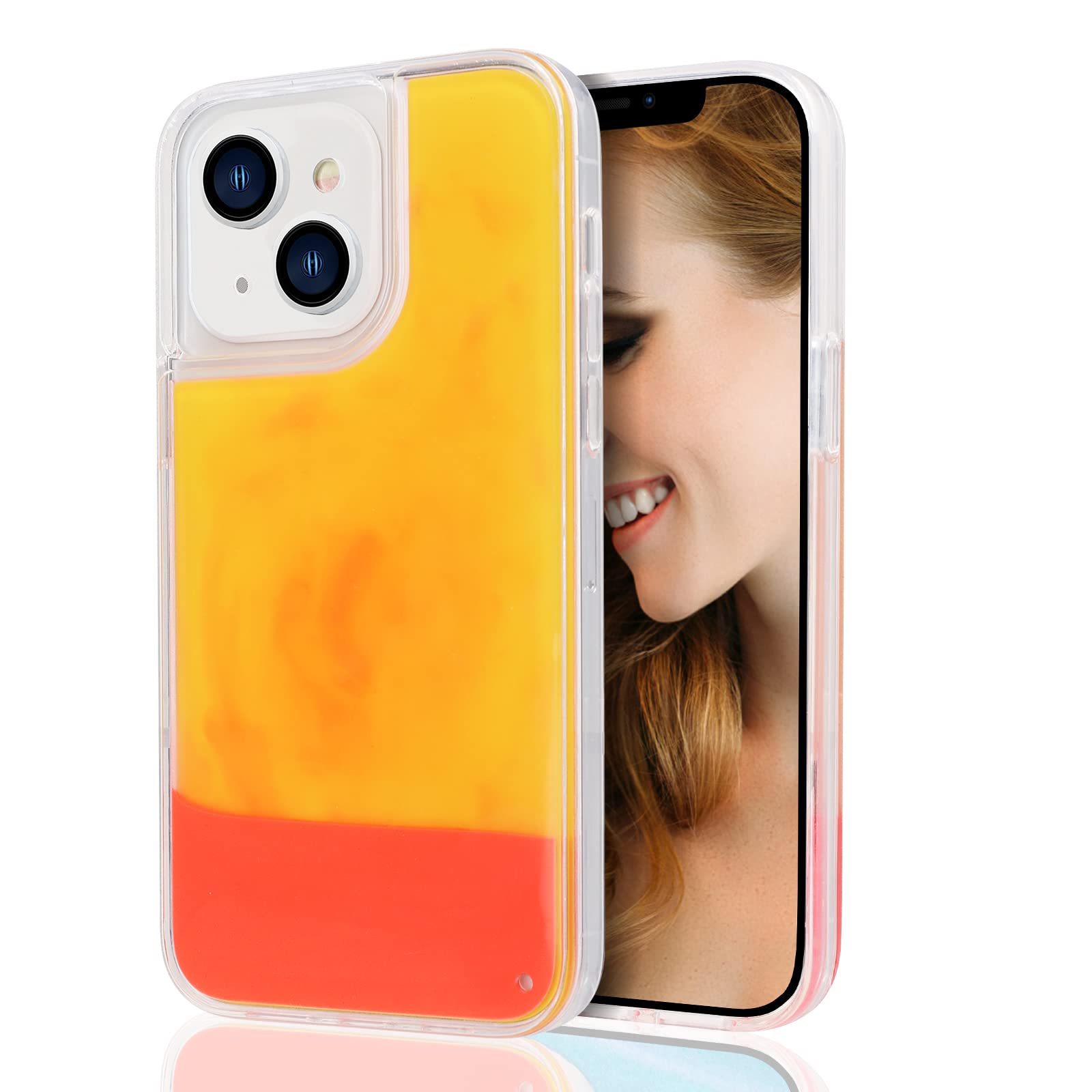 Quicksand Sand Phone Case Neon Sand Glow Case Glitter Luminous