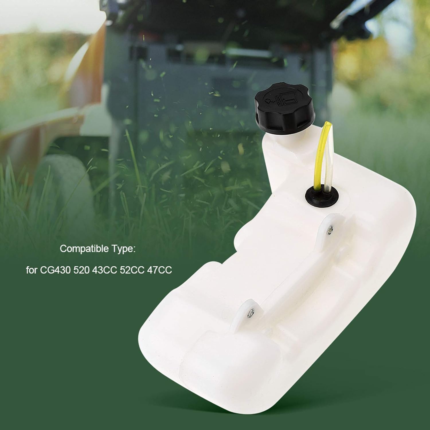 Oumefar Plastic Trimmer Fuel Brush Cutter Replacement Part Accessory Fuel Assembly for CG430 520 43CC 52CC 47CC