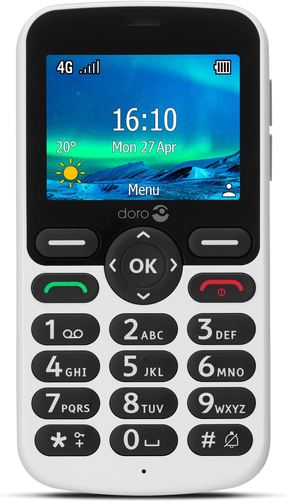 Doro 5860 4G Unlocked Mobile Phone for Seniors with Talking Number Keys, 2MP ...