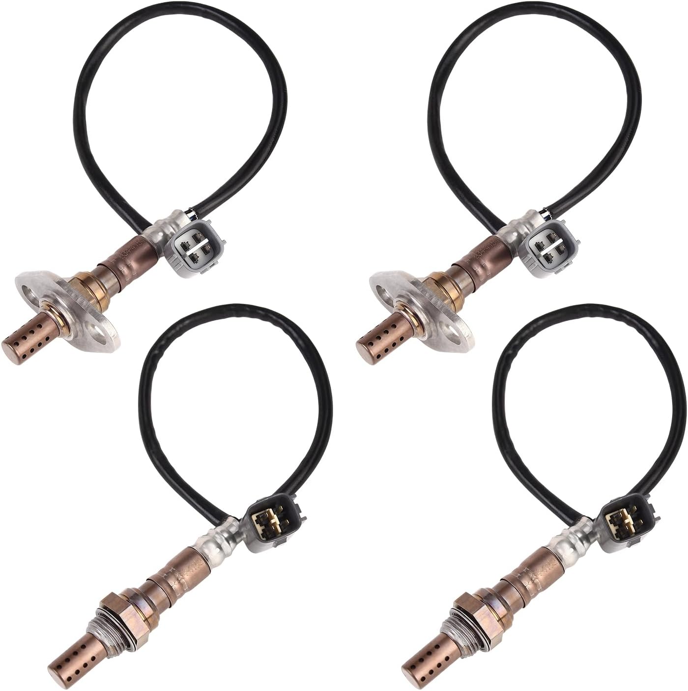 Oxygen O2 Sensor Upstream Downstream Fits for Toyota 4Runner 2010, Tundra SR5 Limited 2000-2002, Land Cruiser 1998-2002, for Lexus LX470 1998-2002 2.7L 4.7L, Replace 234-4154 234-4169 4Pcs