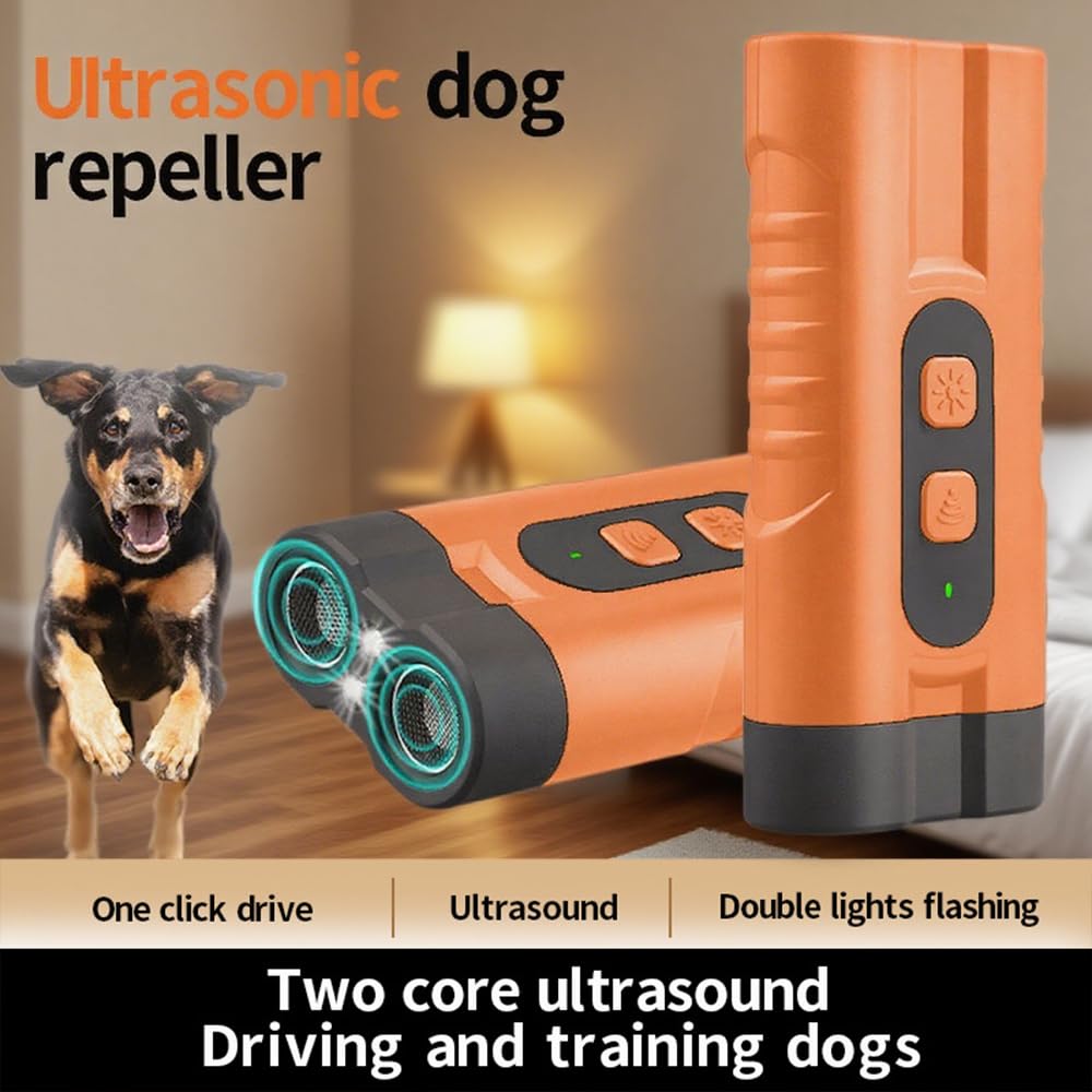 Ultraschall Anti Bell Gerät Für Hunde - Wiederaufladbar Mit 3 Frequenzen & LED