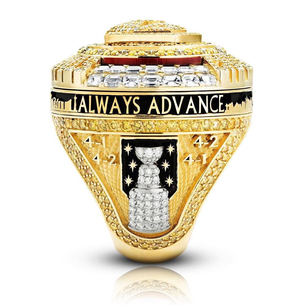 2023 Stanley Cup Golden Knights Championship Ring Nachbildung des NHL Championship Ring mit Holzbox Fans