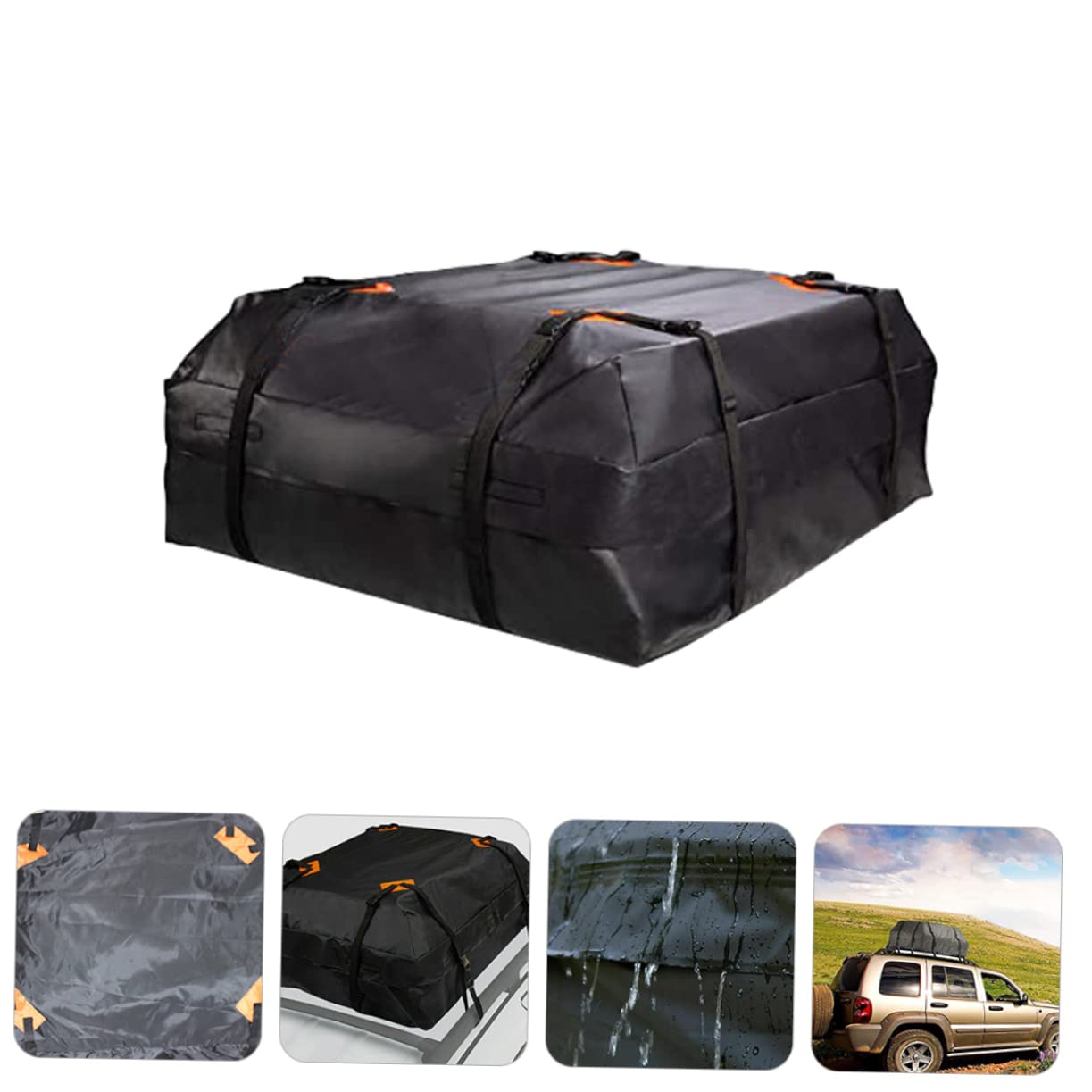 LIFKOME 1kawałek Bagażnik Dachowy Oxford Praktyczna Torba Luggage Łatwy Montaż i Przenoszenie Akcesoria Samochodowe Do Transportu Bagażu