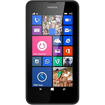 Nokia Lumia 635 4G UK SIM-Free Smartphone - Black (Windows, 4.5-inch, 512MB RAM and 8GB storage)