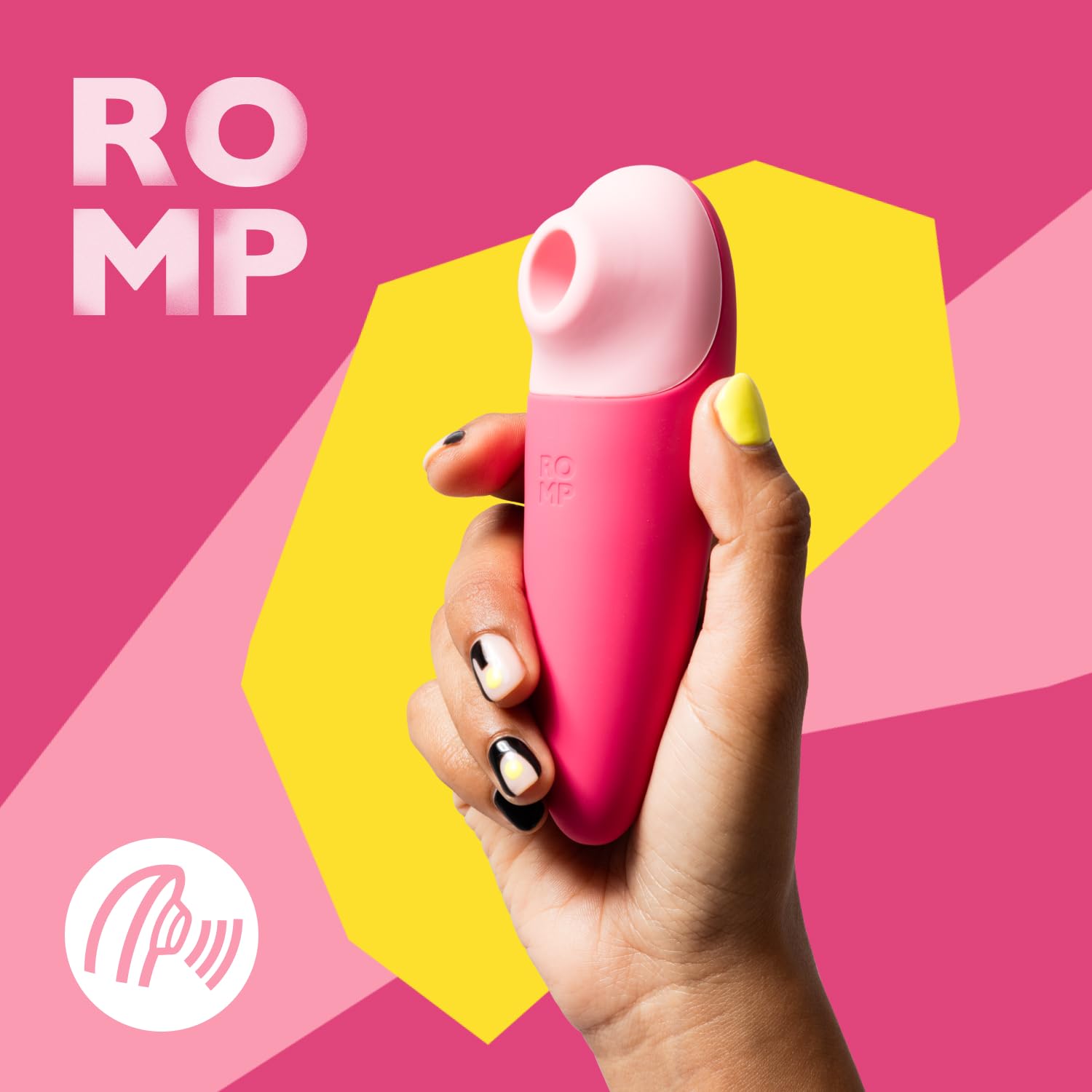 Romp Shine X Clitoral Sucker - Klitoris-Stimulator mit 10 Intensitätsstufen - Klitoris-Saugspielzeug - Sexspielzeug für Erwachsene - Wiederaufladbarer & wasserdichter - Pink