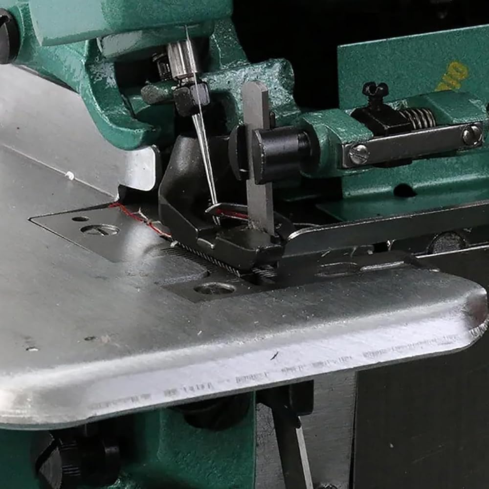 Maszyna do szycia Overlock z regulowaną długością ściegu, liczba ściegów na minutę, możliwość szycia 3 rodzajami ściegów, idealna do obszywania i projektów krawieckich