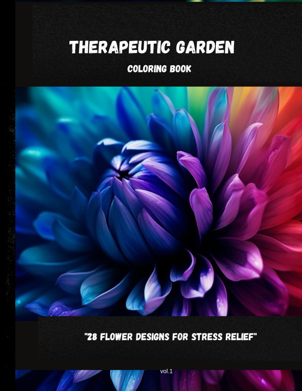 THERAPEUTIC GARDEN: coloring book