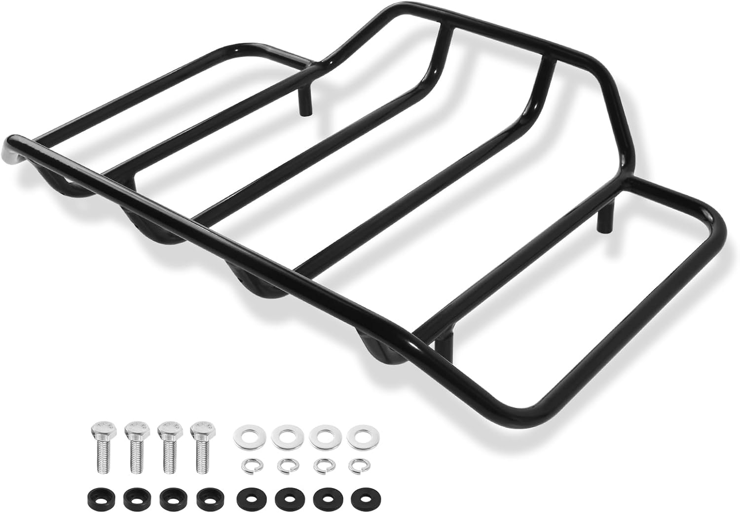 Trunk Tour Pack Luggage Rack for Harley Electra Road Glide CVO Street King Ultra Limited 2014-up Black