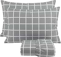 Cozzilar Jogo de Lençol Cama Queen Malha 100% Algodão 3 Peças Estampado Kit Inclui 1 Lençol Queen Com Elástico e 2 Fronhas Toque Macio (Modelo 15)