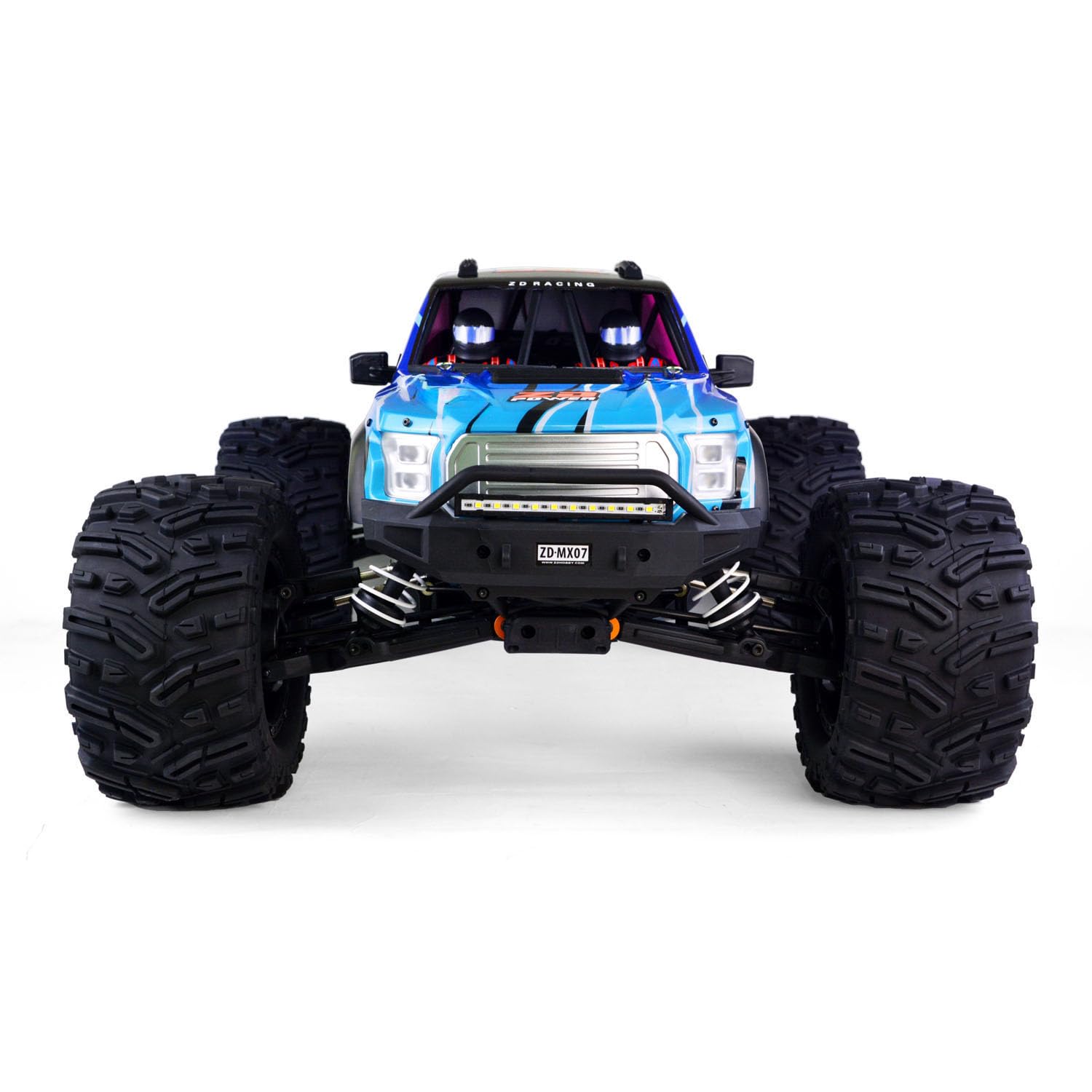 wheelfun 80 km/h ZD Racing MX-07 1/7 4WD Telecomando Monster Truck Elettrico RC Off Road Veicolo Ad Alta Velocità Auto Da Corsa Sistema di Luce Hobby Grade Modello per Adulti