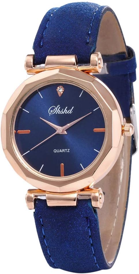 Toamen Womens Quartz Watches Sale Luxury Numeral Analog Crystal Wristwatch Round Dial Case PU Leather Band