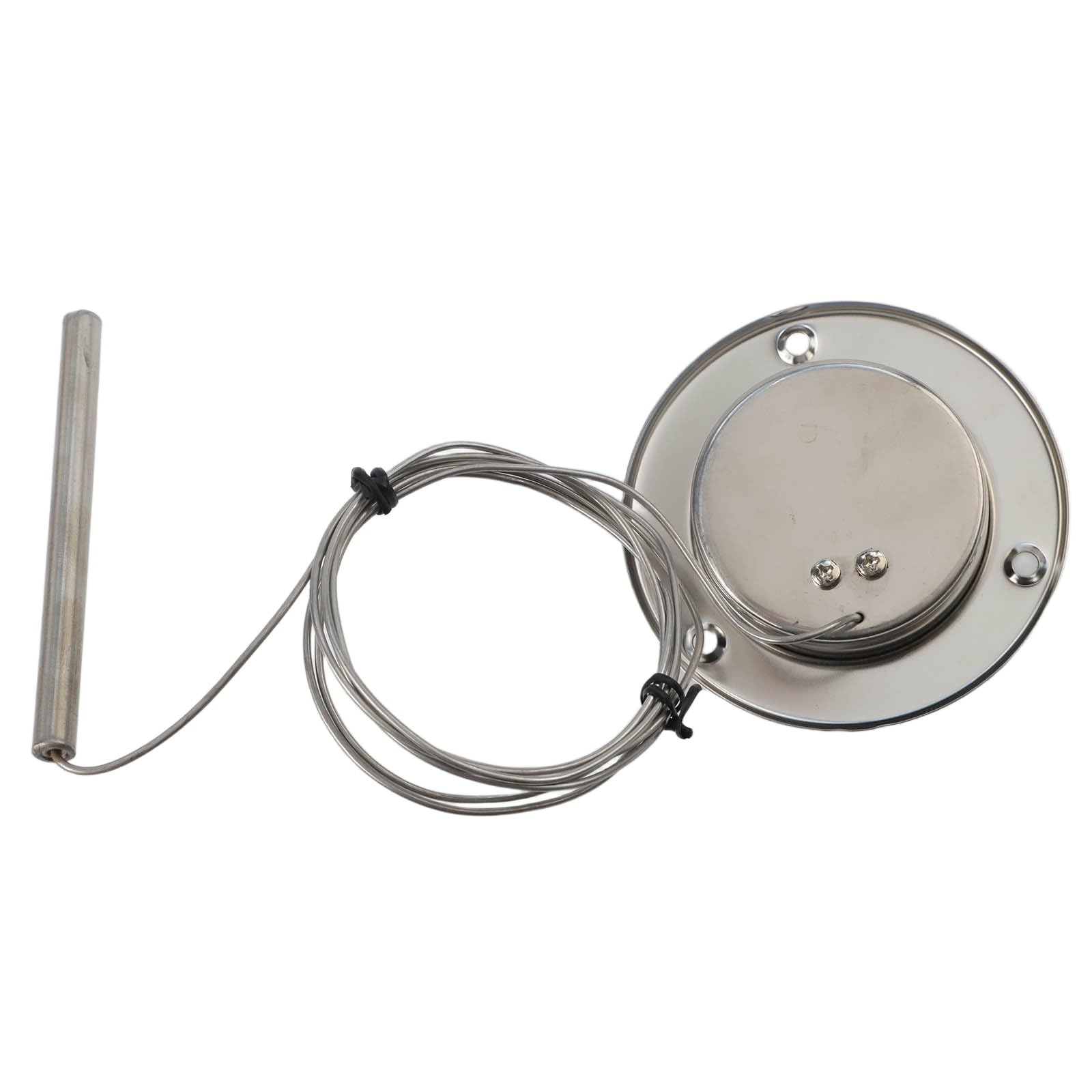 Termómetro de horno de acero inoxidable con sonda de 1,5 m, calibre de 0 a 600 °C para hornear en cocina y control de temperatura de caldera industrial