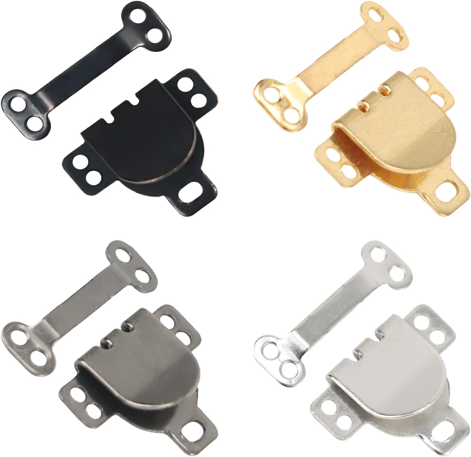 LUTER 100pcs Skirt Hooks, Sewon Snaps, Hook&Eye Latches, 50 Pairs