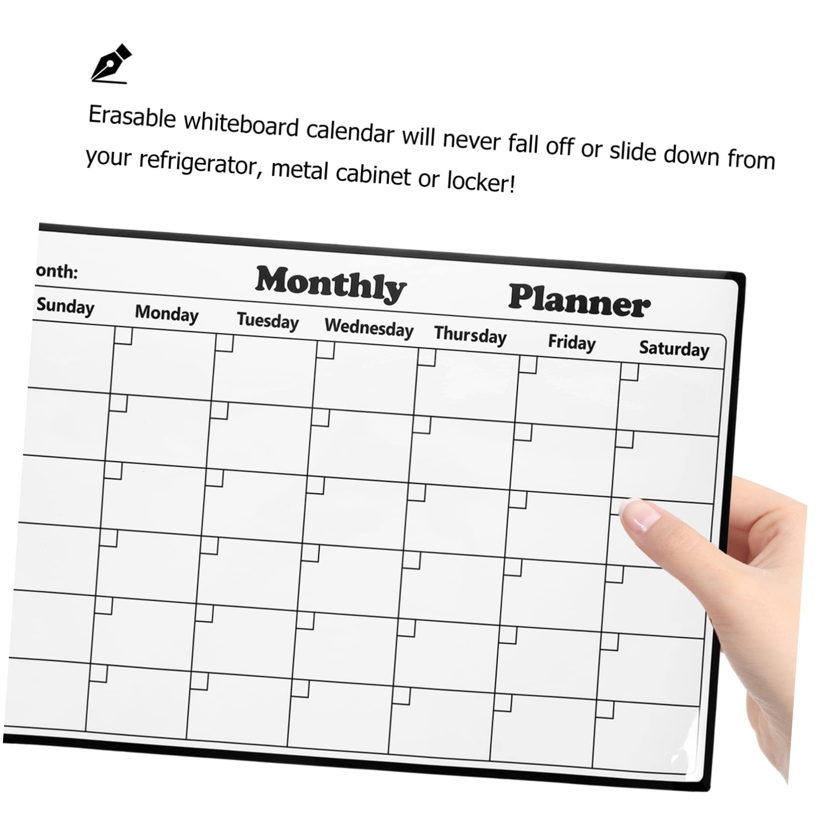 Tofficu 2stücke Magnetisches Kühlschrankkalender-whiteboard Abwischbarer Planer Für Termine Und Notizen Format Praktisch Und Wiederverwendbar Für Familienorganisation Und