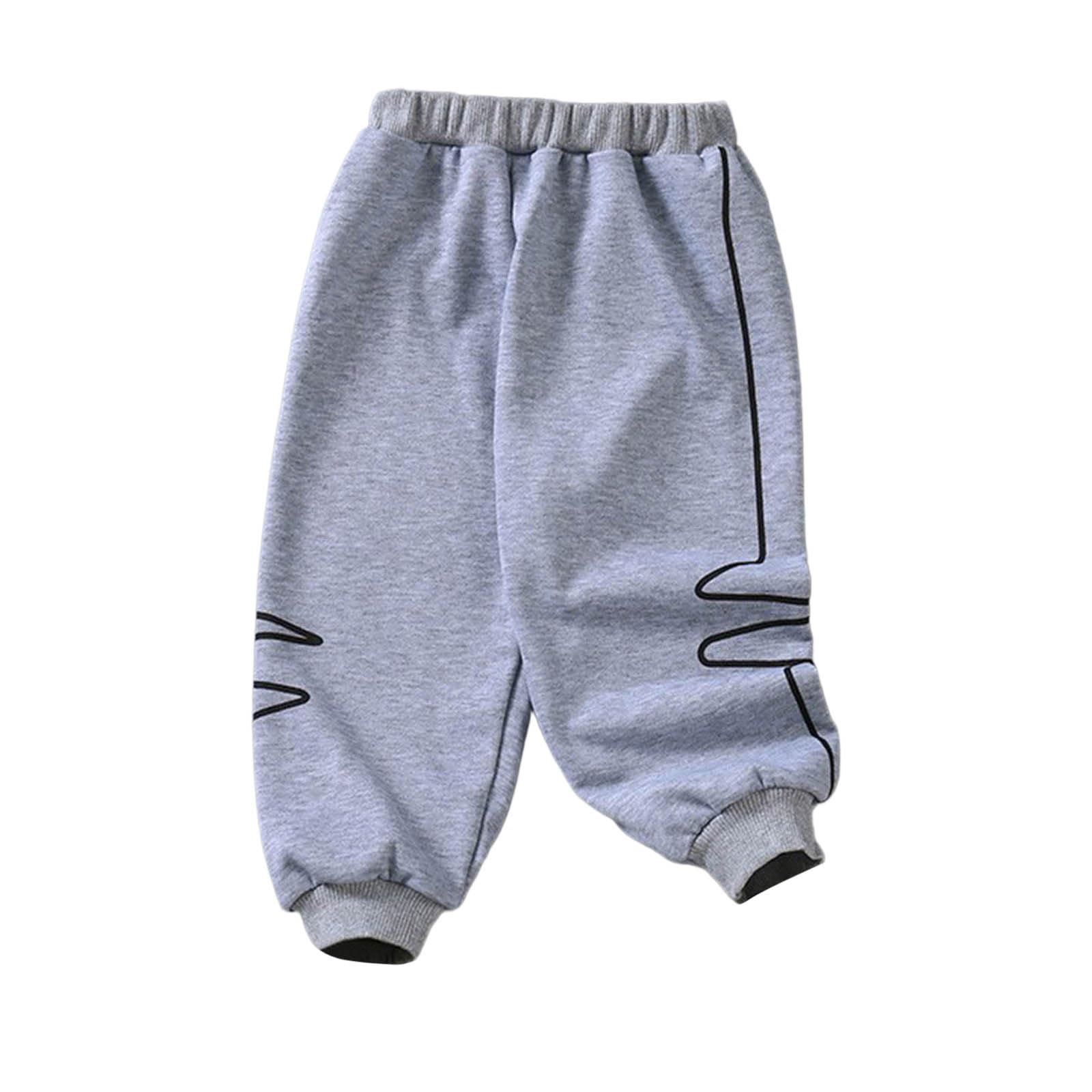 Genérico Pantalones de Chandal Niño Pantalones Deportivos para Niño con Estampado Curvilíneo Confortables y Versátiles para Juego Activo Infantil