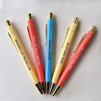 お笑い・バラエティ poco-pen Amazon.com : 5Pcs Funny Ballpoint Pens Welcome to the Shit