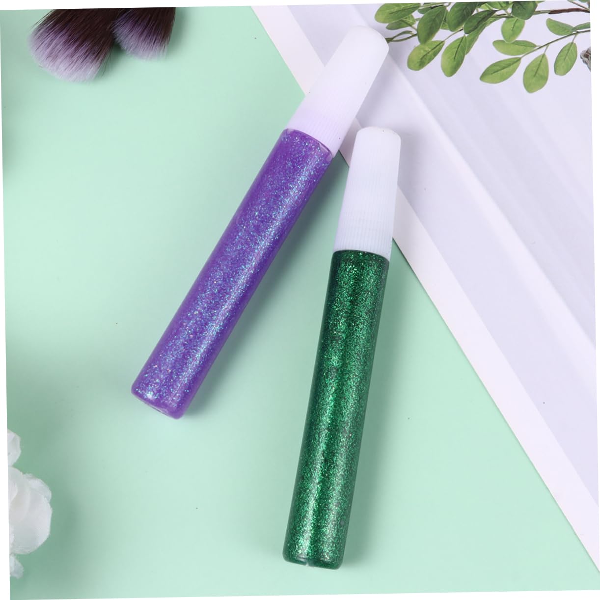 DOITOOL 5 Satz Glitzerklebestifte mit Glitter Gel für Basteln und Handarbeiten Zufällige Farbe