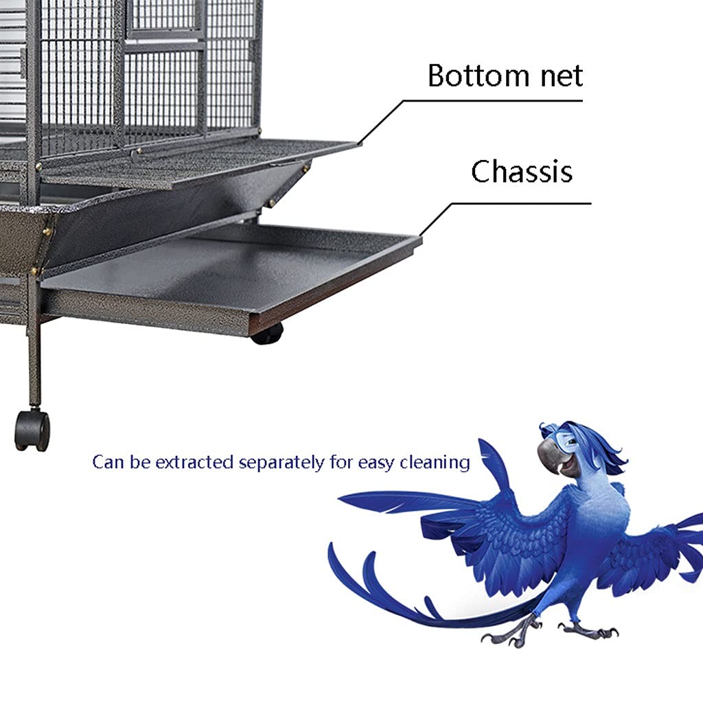 Gabbia Voliera Pappagallo alla Moda Gabbia per Uccelli Tigre Pelle Basalt Gabbia Grande Gabbia per Riproduzione Pappagallo usata per Allevamento Gruppo di Uccelli Parrocchet Canarino Bird Cage