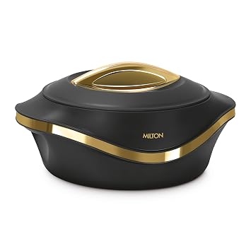 MILTON Pearl 1500 Inner Stainless Steel Casserole, 1.27 litres, Black