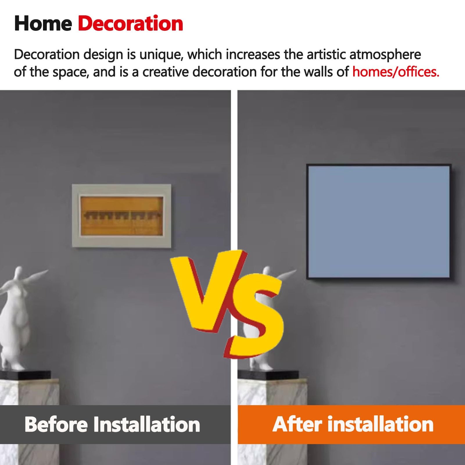 Elettrico Decorativo Moderno Semplice Metri Elettrici Decorativi, Facile Da Appendere E Staccabile Coprire La Scatola Elettrica Pittura Decorativa Della Scatola, Ristorante Casa Coperchio Della Scatol