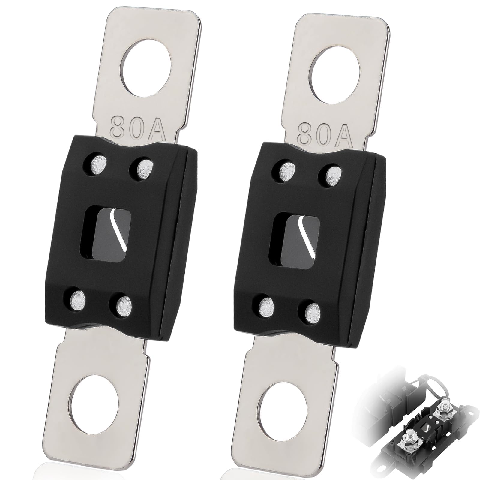 16 Stück Midi Sicherungen Set - Hochstromsicherungen 20-120A Für Auto, LKW Und Wohnmobil 32V