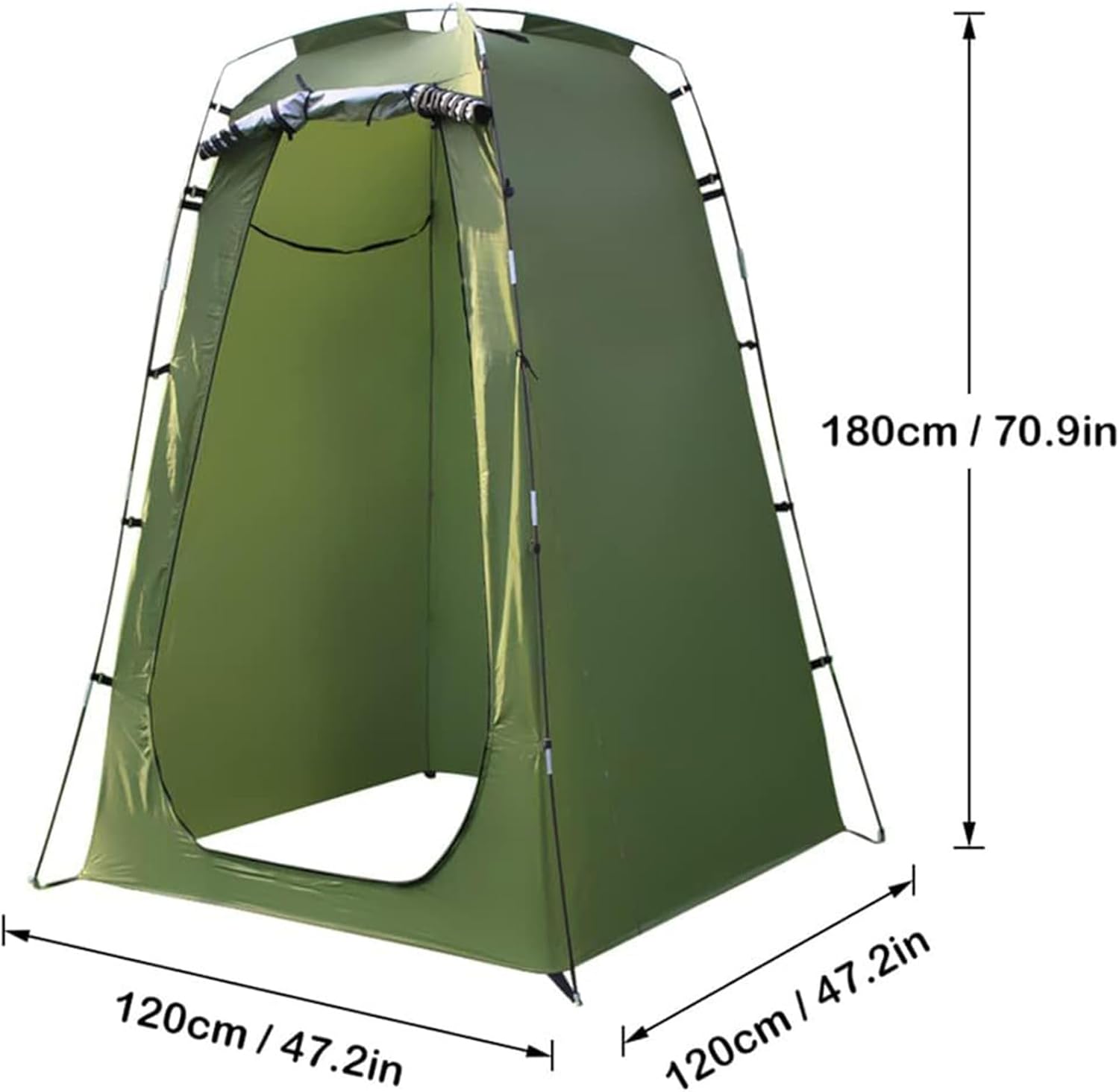 Setup Camping Tent with Reinforced Poles & Ventilated Design, Lightweight for Backpackers Any Weather Outdoor Tent
