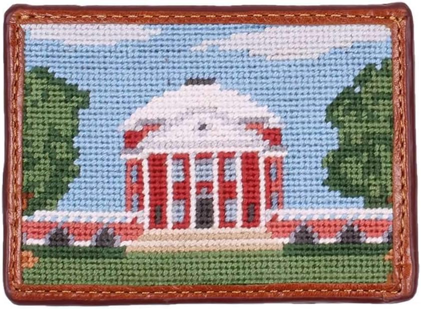 Rotunda Scene Needlepoint Credit Card Wallet by Smathers & Branson