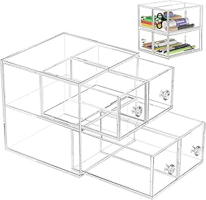 ABOOFAN Boîte De Rangement Pour Articles Divers Avec Couvercle Étui En Plastique Portable Polyvalente Idéale Pour La Maison Et Le Bureau