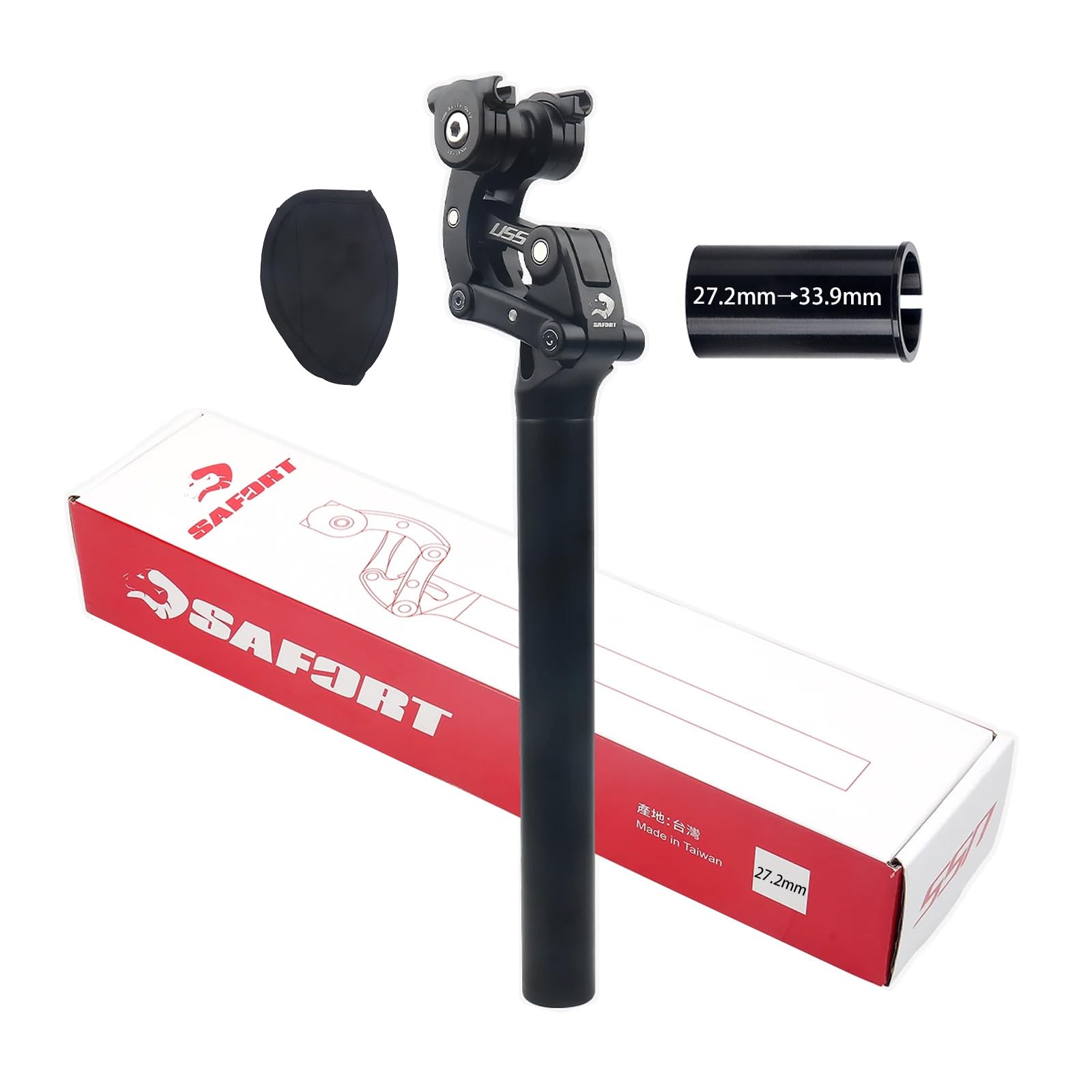 Photo 1 of CooMeng Suspension Seatpost - 33.9mm, 4-Link Suspension