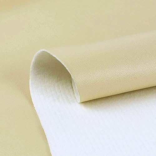Miniatura 10 de Tela de cuero sintético de vinilo de 0.031 in de grosor, material impermeable de vinilo marino suave, hojas de cuero de tapicería suave, reparación
