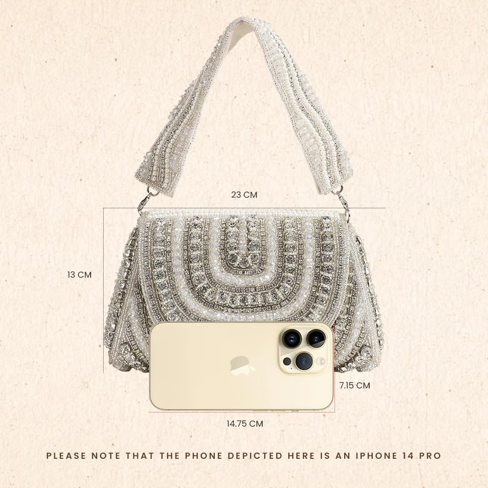 Image of THE TAN CLAN Chloe Flap Over Clutches for women Purses Luxury Evening Handbags for Women- Elegant Evening Handbag, Perfect for Weddings, Parties, and Special Occasions
