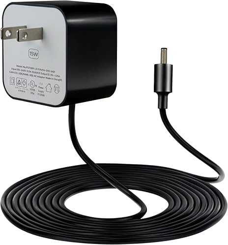 Adaptador de corriente de 15 W para Echo, Dot de 3 y 4 generación, edición para niños, Show 5, Spot y Fire TV Cube, cable de alimentación adaptador