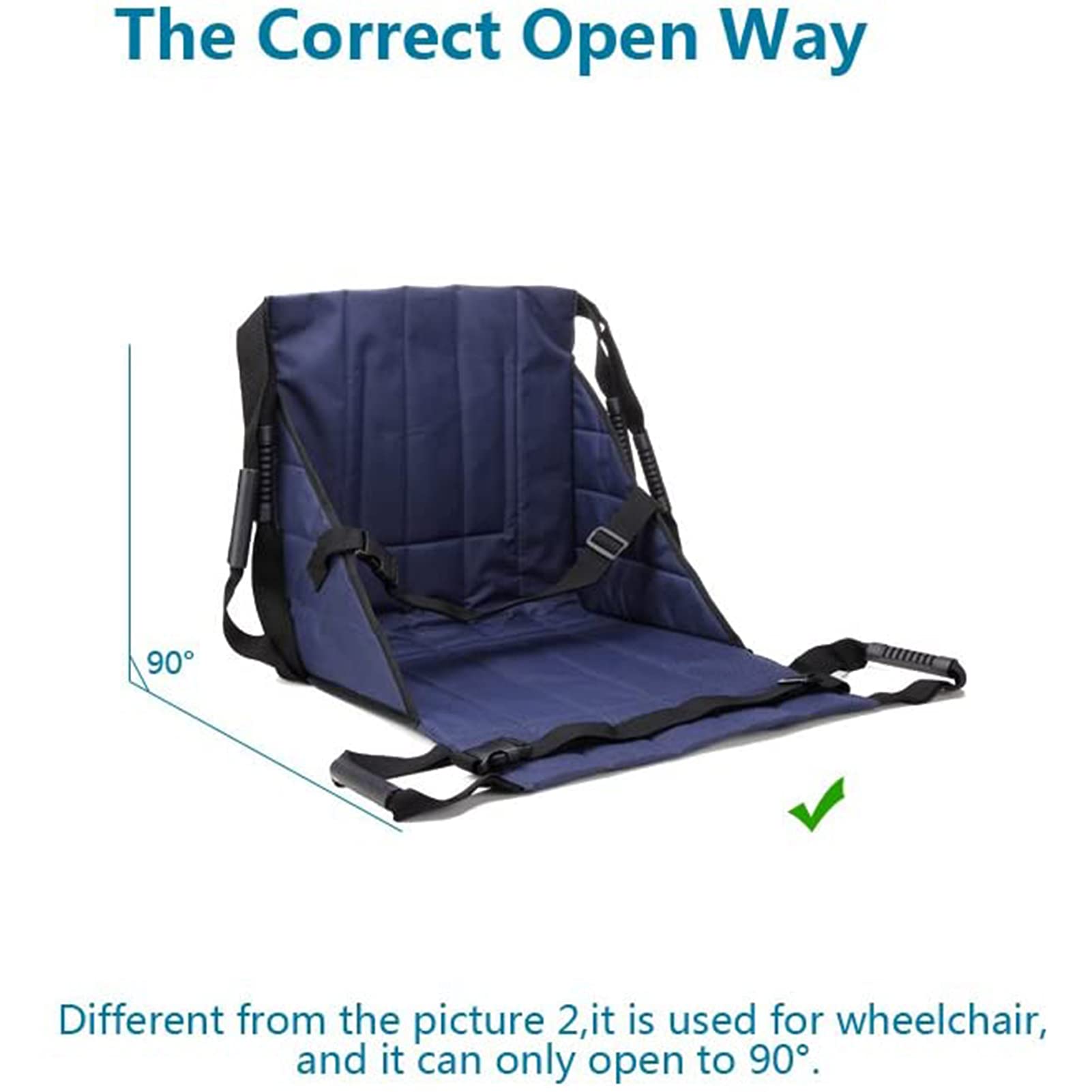 Tablas de Transferencia Elevador de Pacientes Tabla Deslizante para escaleras Silla de evacuación de Emergencia Cinturón para Silla de Ruedas Elevador médico Bandas de elevación pa