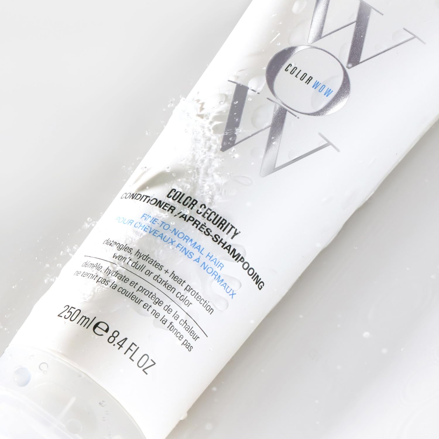 Color Wow, Color Security Conditioner Fine-Normal, Balsamo Leggero, Idrata e Districa senza Appesantire, Con Olio di Argan e Complesso Sealicon, Per Capelli da Fini a Normali, 250ml