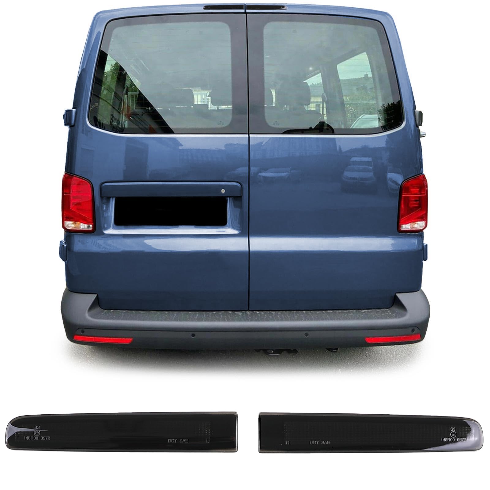 Tenzo-R 3. Bremslicht Dritte Bremsleuchte LED Schwarz Smoke für VW T5 T6 Flügeltürer