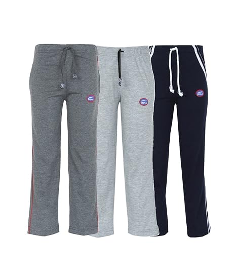 Multicolor Cotton Blended Trackpants for Girls(Pack of 3)-K1AK2MK5N_003-P