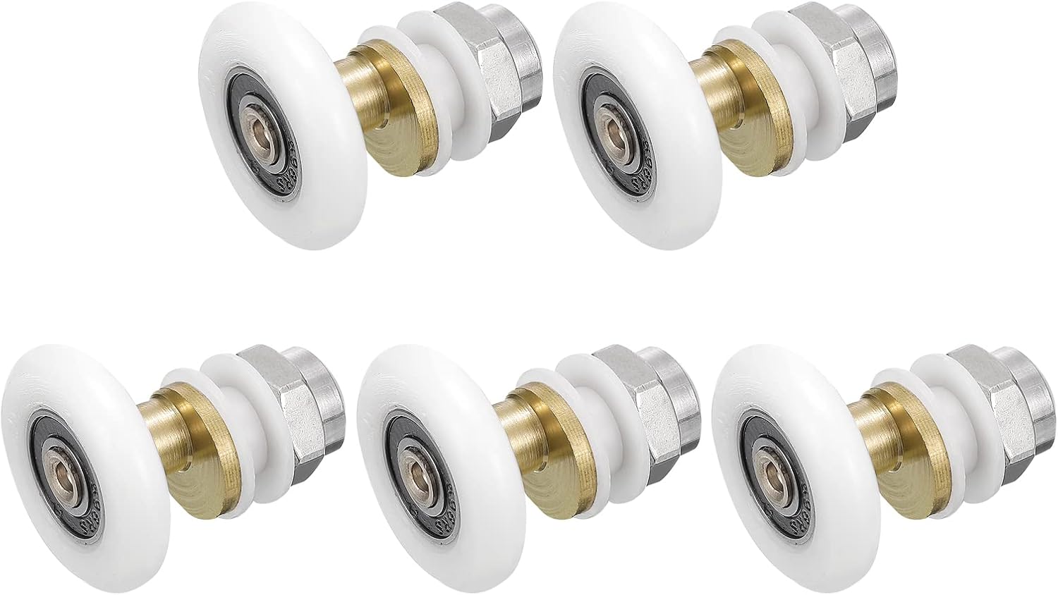 uxcell 27mm Diameter Sliding Door Pulleys, Partiality Glass
