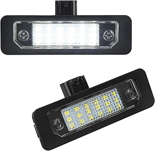 LED License Plate Light Lamp Compatible with Fusion 2006-2012, Mustang 2010-2014, Taurus 10-19, Flex Focus Lincoln MKX MKZ MKT MKS Mercury Milan 6000K White, Pack of 2