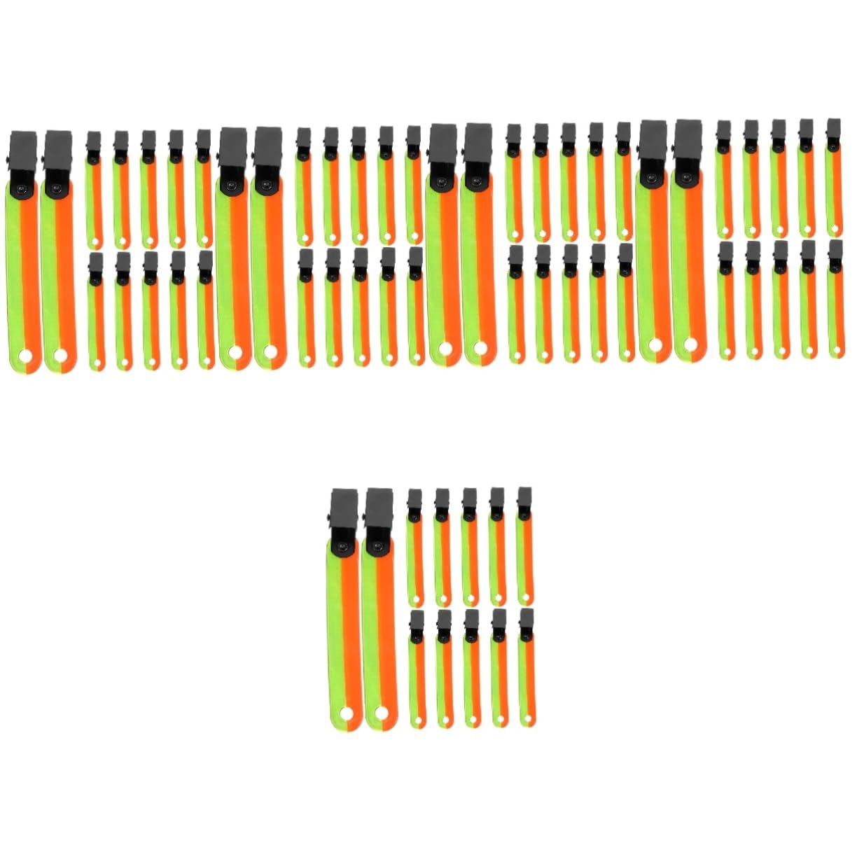 Kisangel Fluoreszierender Etikettenhalter Laufweste Laufgürtel Abwaschbare Marker Markierungsfahnen Für Umfragen Straße Leuchtclips Clips Zum Aufhängen Jagdzubehör PVC