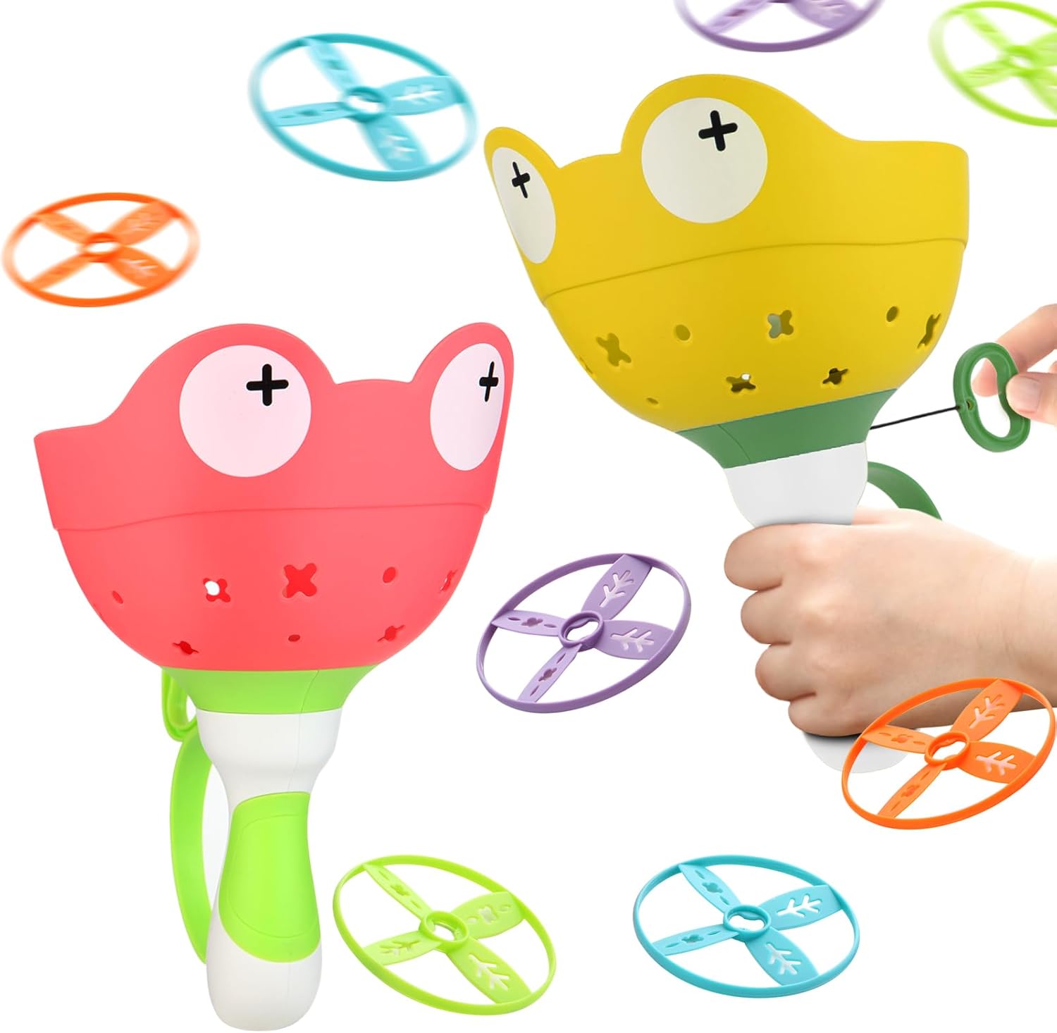 Outdoor Toys for Kids Ages 4-8 Kids Outdoor Flying Toys Manual Capture Catching for Toddlers 3 4 5 6 7 8 Years Old Christmas Easter Birthday Gifts Boys Girls