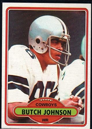 Amazon.com: Football Nfl 1980 Topps #506 Butch Johnson Cowboys : Collectibles & Fine Art