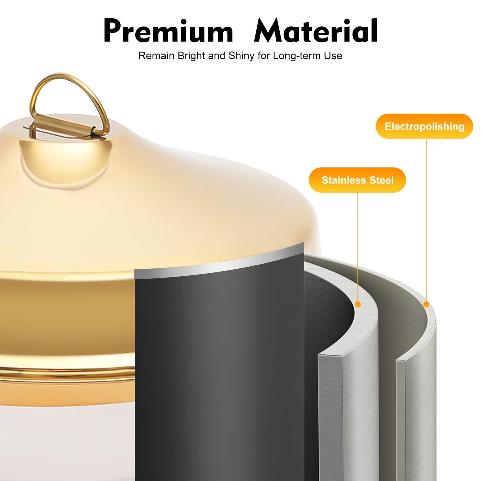 Plato de frotamiento Redondo de Acero Inoxidable, Calentador Enrollable for Catering, Juego de Calentador de Buffet, Servicio de Cena(Silver,4.5L)